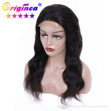 Factory Wholesale  Brazilian  Human Hair Lace Front Wig Body Wave 4*4 Lace Front Wig